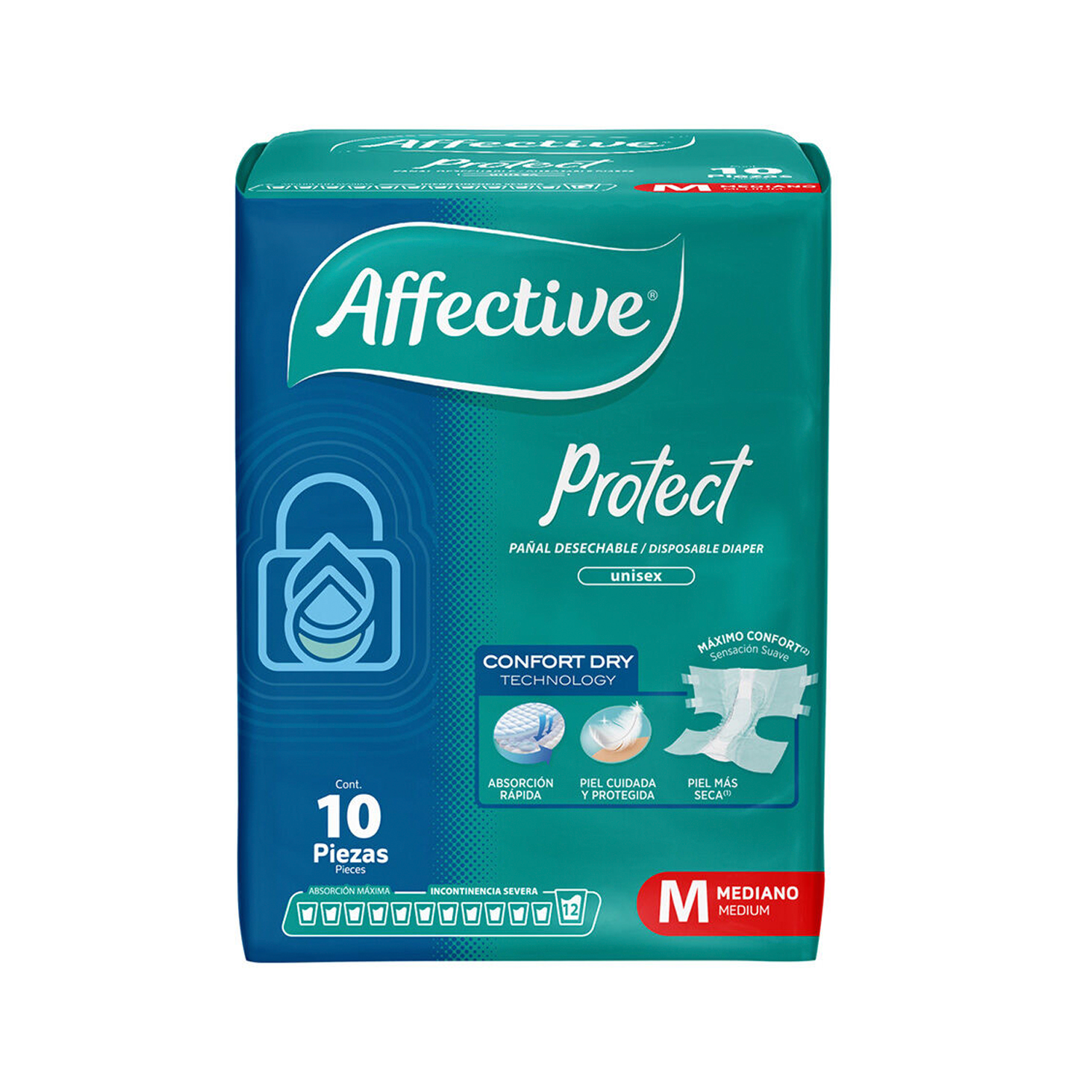 AFFECTIVE PAÑALES DESEC. P/ADULTOS