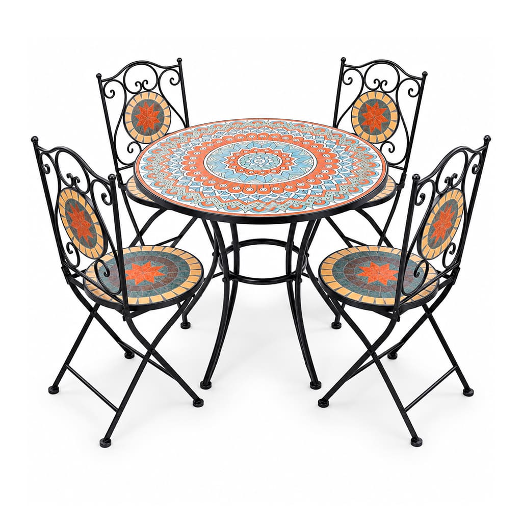 SET D/ MESA Y 4 SILLAS PLEGABL