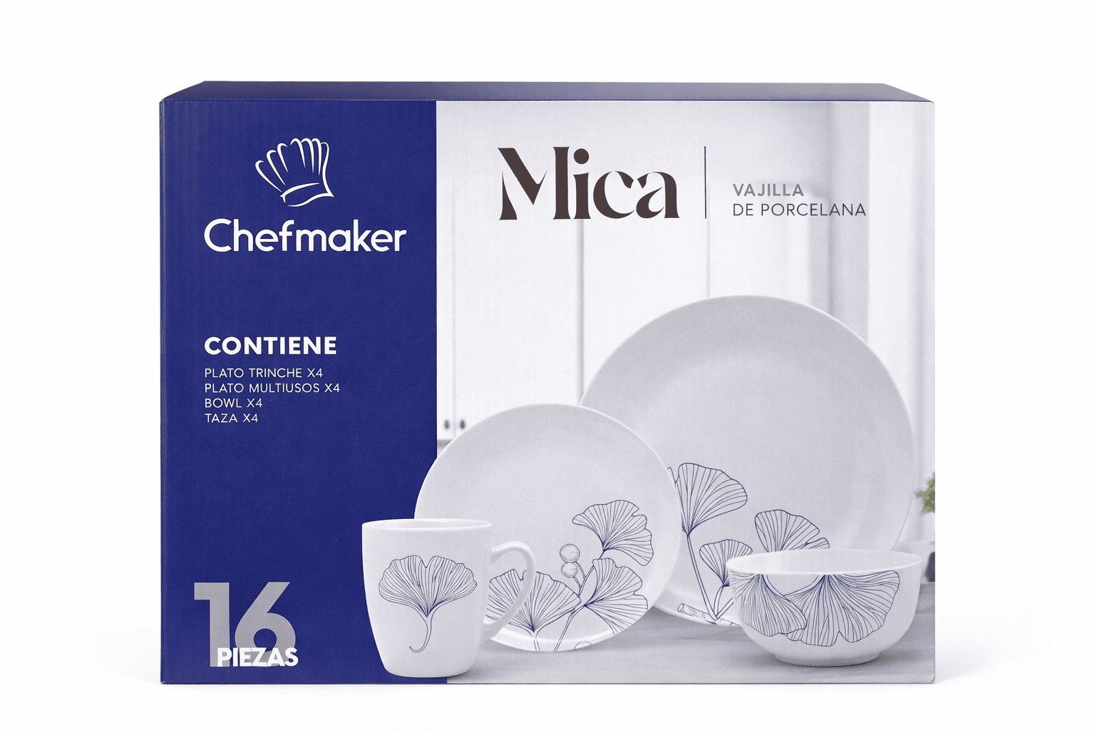 MICA CHERMAKER VAJILLA D/ 16 P