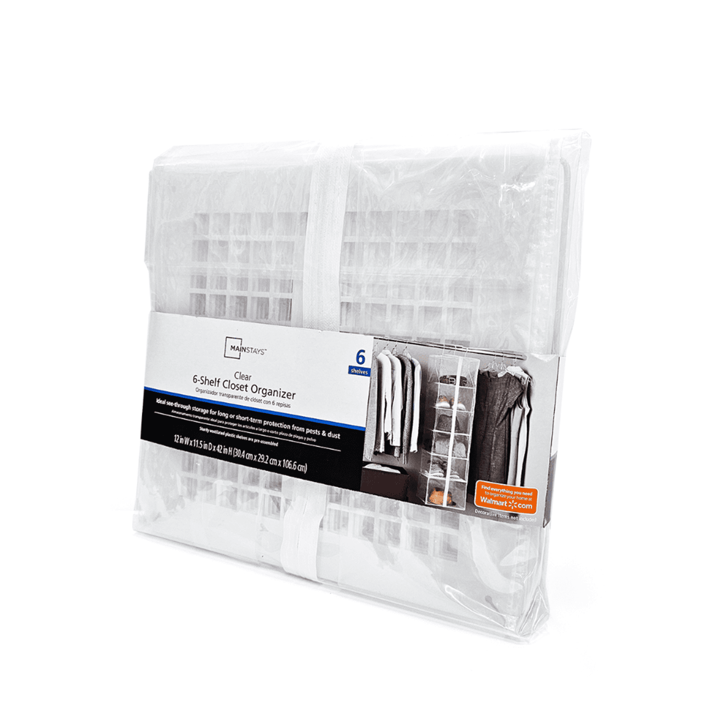 MAINSTAYS ORGANIZADOR TRANSPARENTE