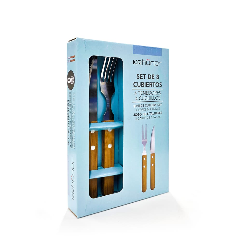 KRHUNER SET D/8 CUBIERTOS/ 4 T