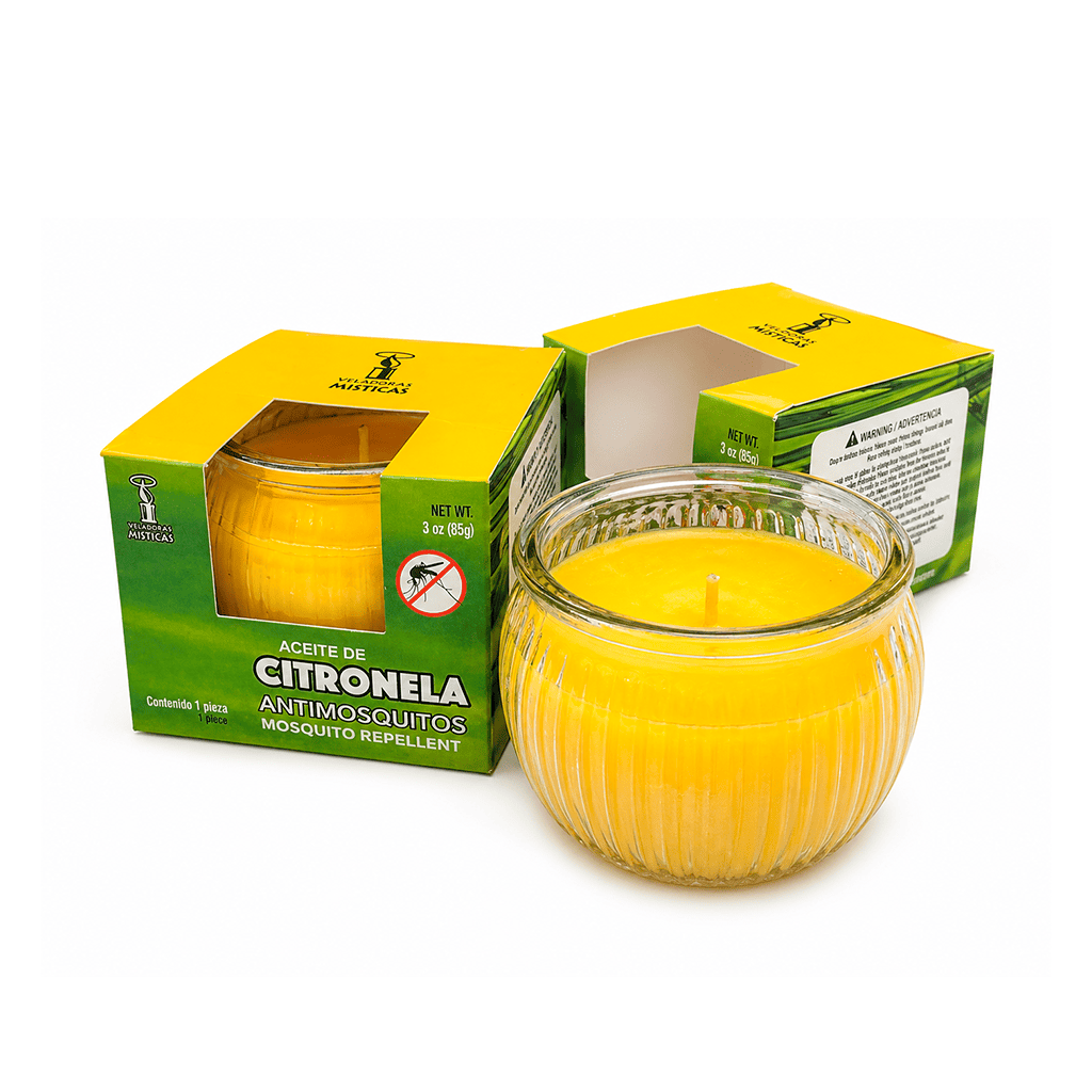 VELA C/ACEITE D/CITRONELA ANTI