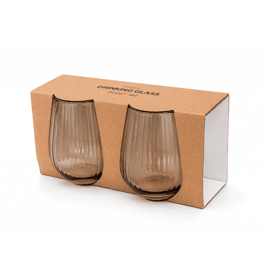 SET D/ 2 VASOS D/VIDRIO