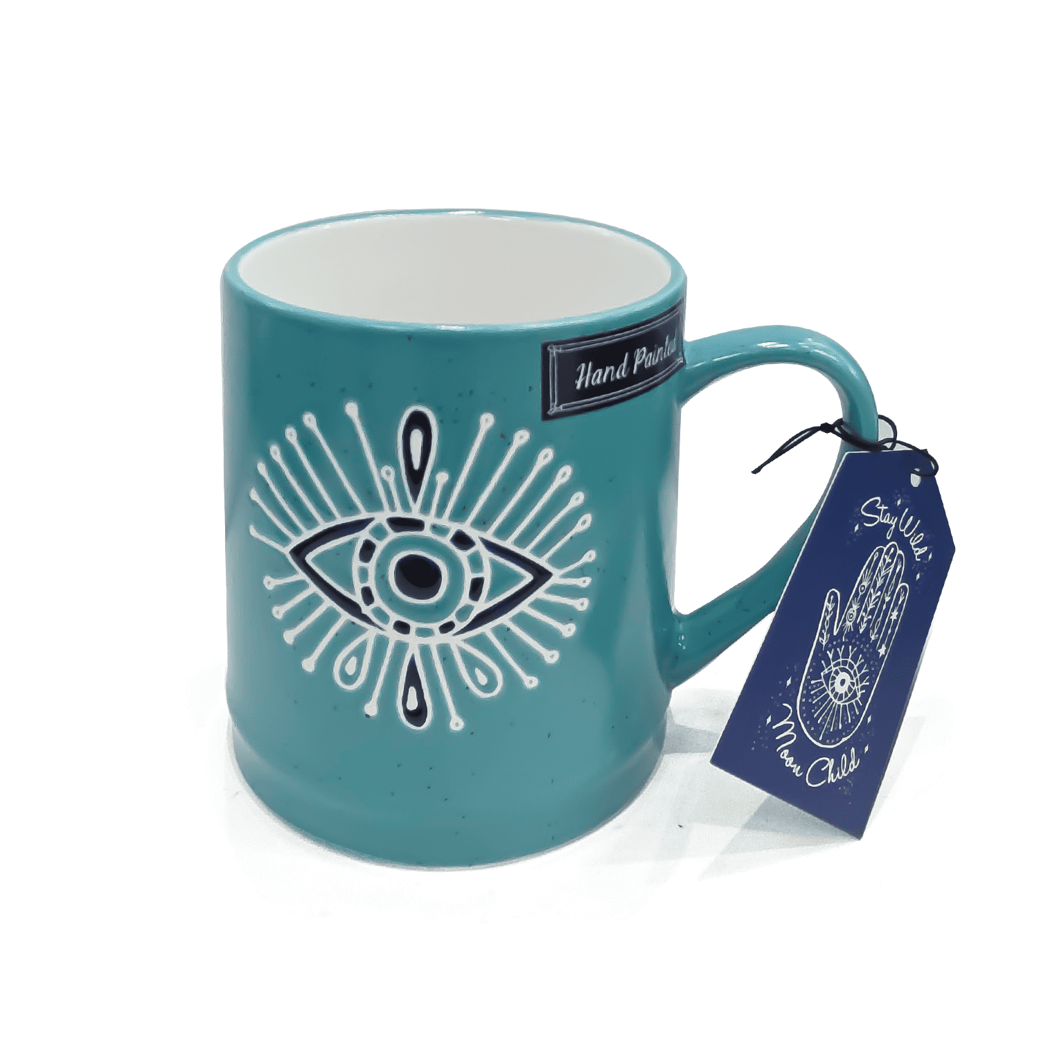 TAZA DE MAL DE OJO AZUL VERDE