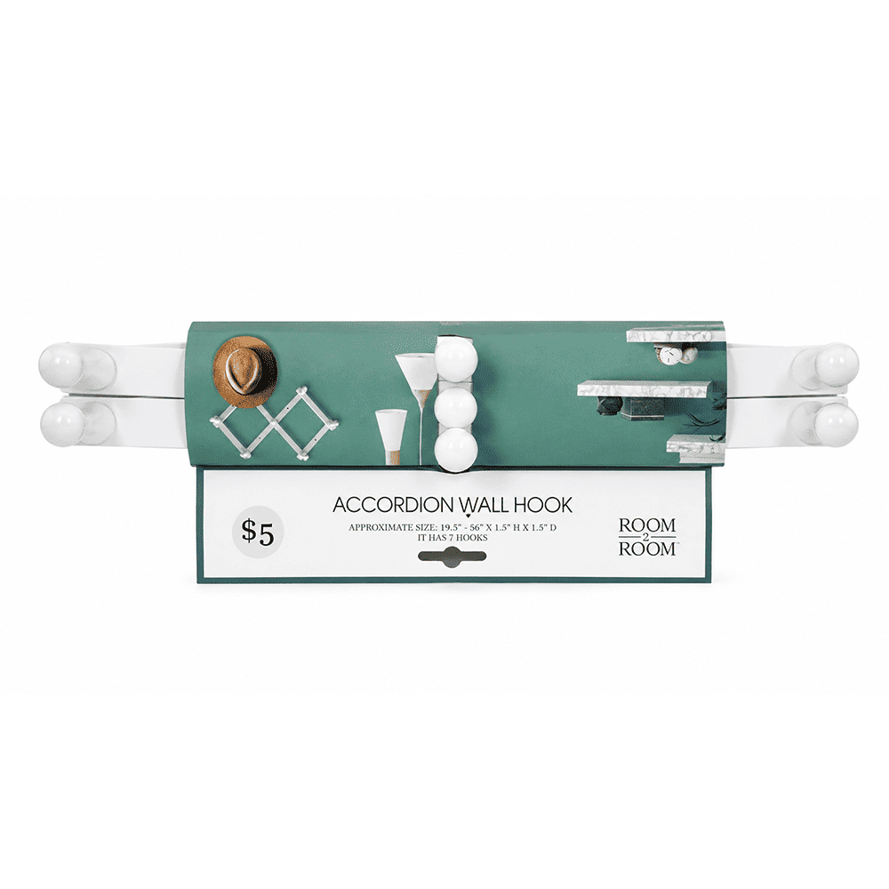 PERCHERO D/PARED PLEGABLE C/7 