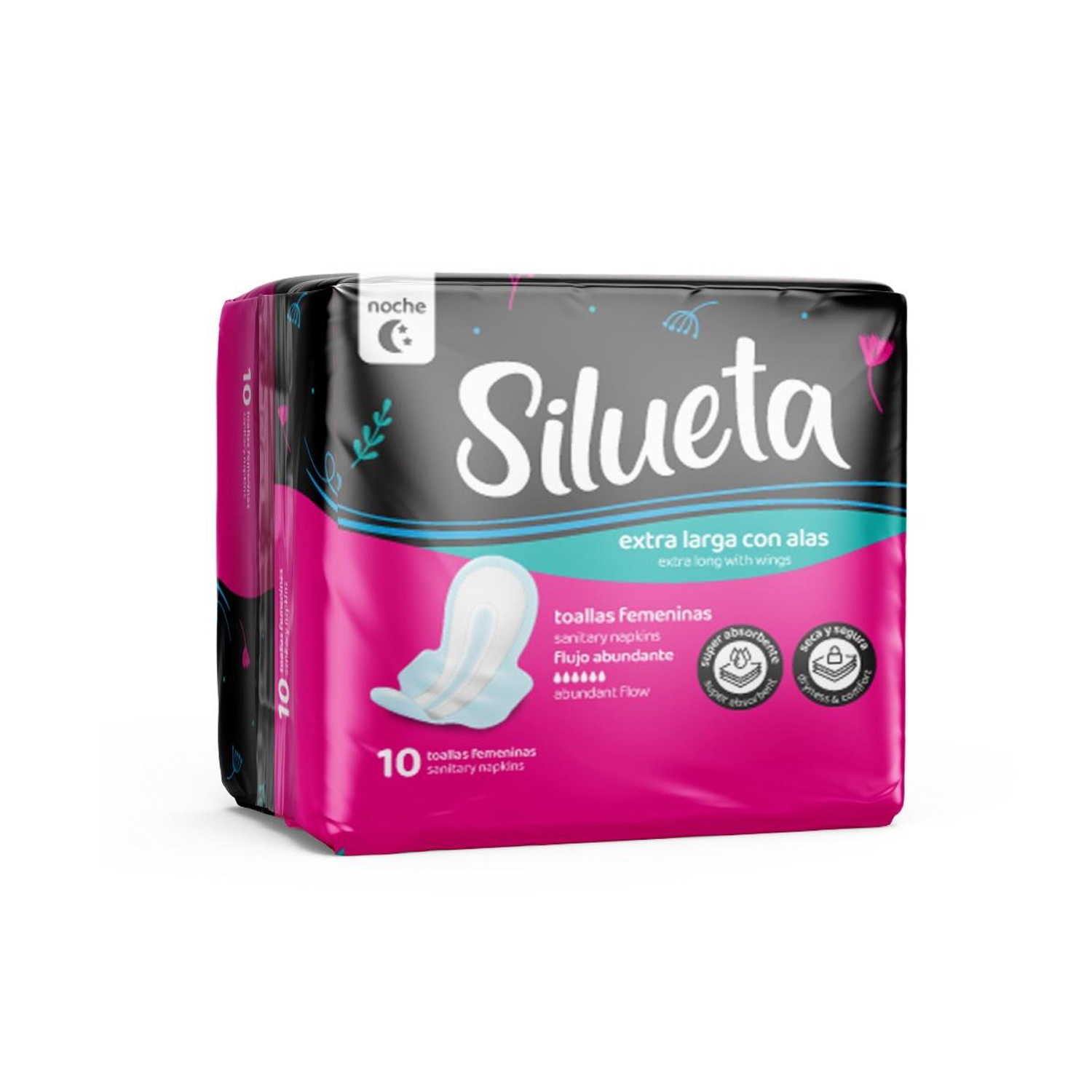 SILUETA TOALLAS SANITARIAS NOCTURNAS